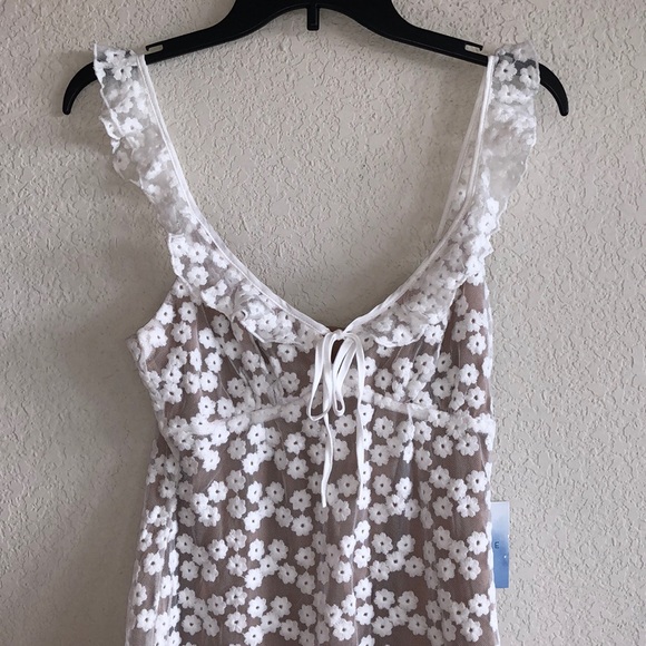 ❗️last one New MAJORELLE Sunbeams mini lace Dress white - Picture 4 of 12
